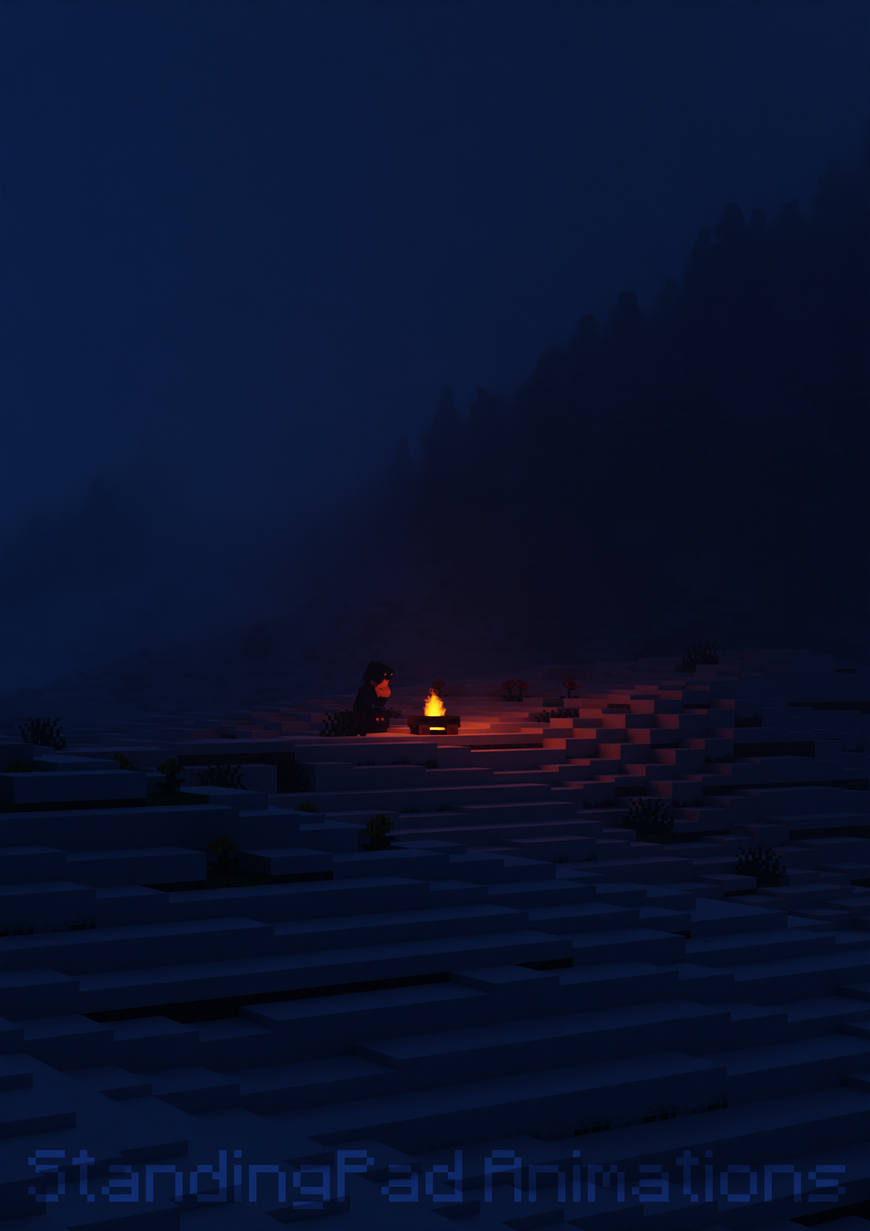 a fire in some mountains